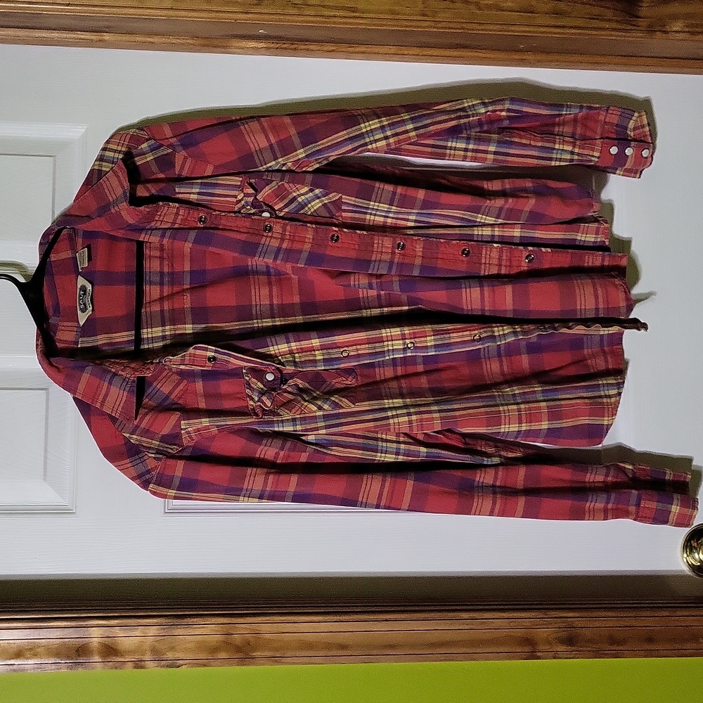 Salt valley western flannel button down